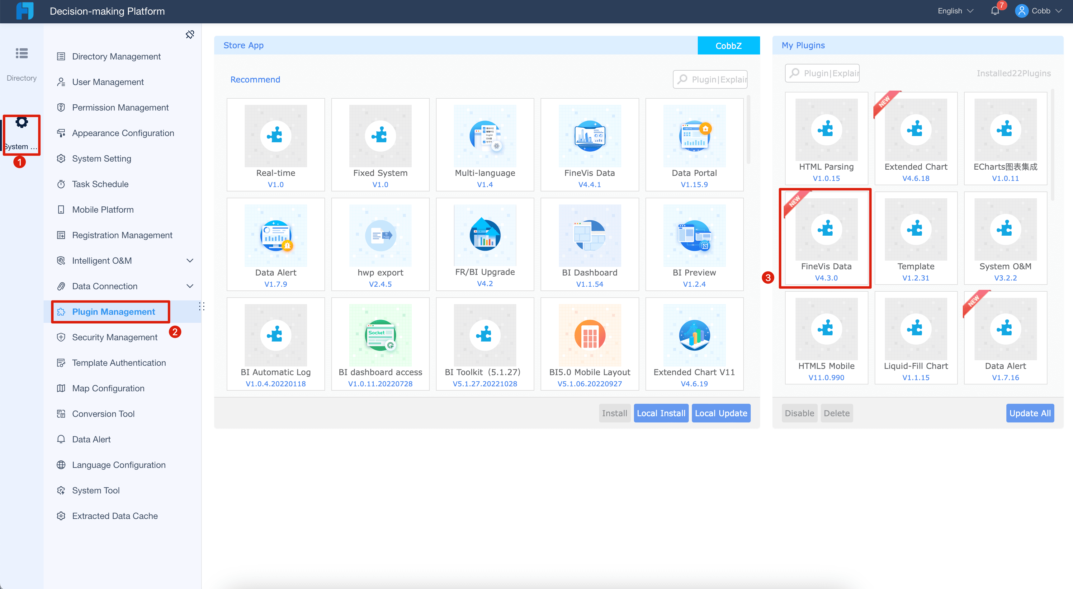 Check FineVis Data Plugin