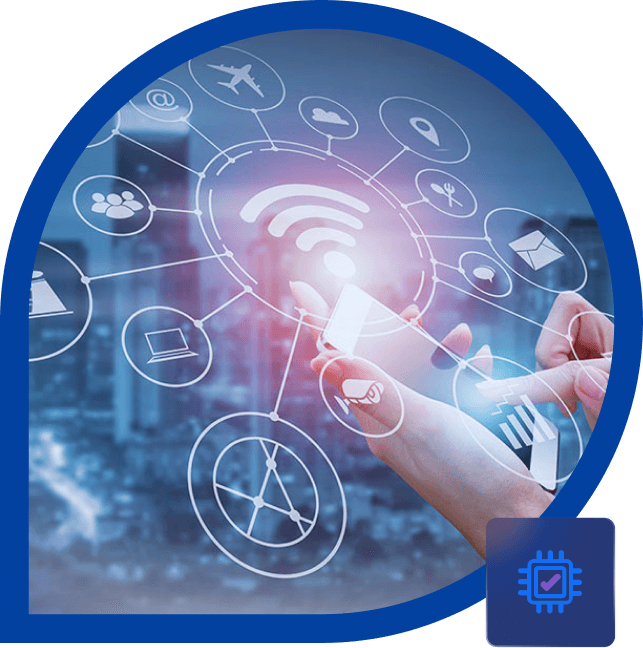 صورة توضيحية لمنصة IoT تربط الأجهزة والاتصالات الذكية