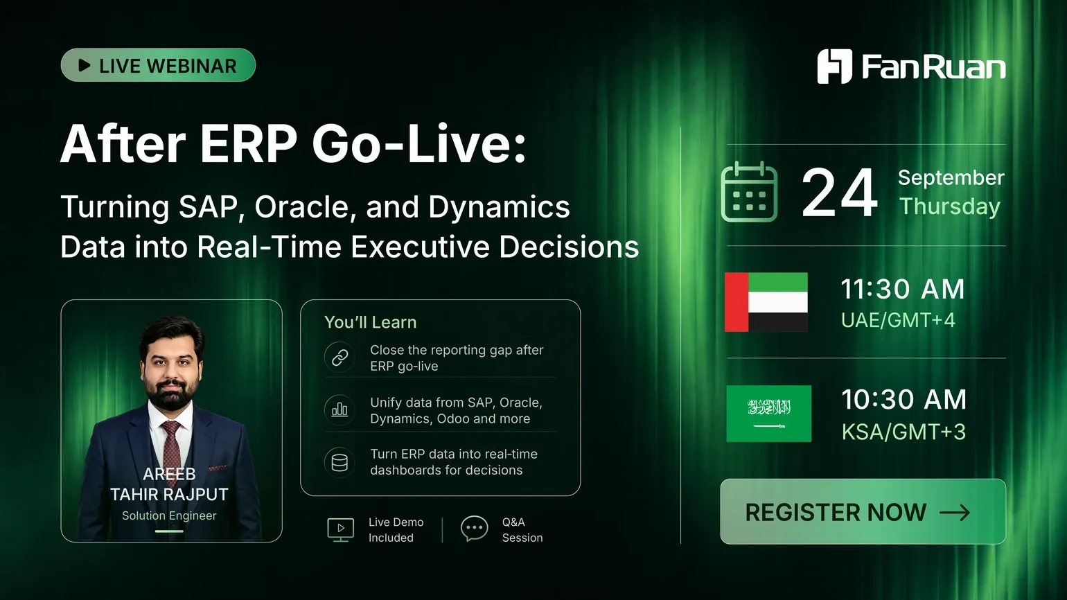 After ERP Go-Live: Turning SAP, Oracle, and Dynamics Data into Real-Time Executive Decisions